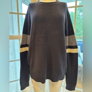 Adriano Goldschmied Knit Pullover Sweater Navy Blue 
Mens Small